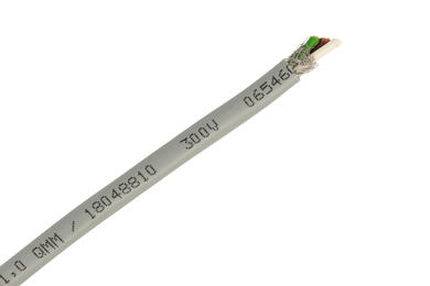 Wire; data transmission; LIYCY; 3x1,00mm2; stranded; Cu; gray; PVC; round; shielded; 300V; 200m reel; Helukabel; RoHS