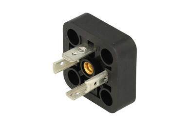 Plug; electrovalve; GSA3000 932597100; 4 ways; A format; polyamide (PA); straight; for panel; solder; 16A; 400V; 1,5mm2; IP65; Hirschmann
