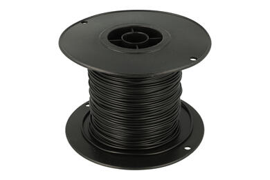 Wire; equipment; LiYv; 1 core; stranded; Cu; 1,00mm2; black; PVC; -30...+80°C; 900V; 100m spool; Helukabel; RoHS; 2,1mm; 1x1,00mm2