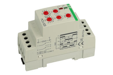 Relay; time; instalation; PCU‑520; 230V; AC; multi function; DPDT; 8A; 250V AC; DIN rail type; F&F; RoHS
