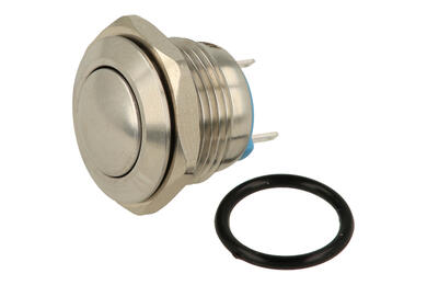 Switch; push button; ABS16S-Q1; ON-OFF; 1 way; momentary; panel mounting; 3A; 250V AC; 12V DC; IP67; YUMO; RoHS