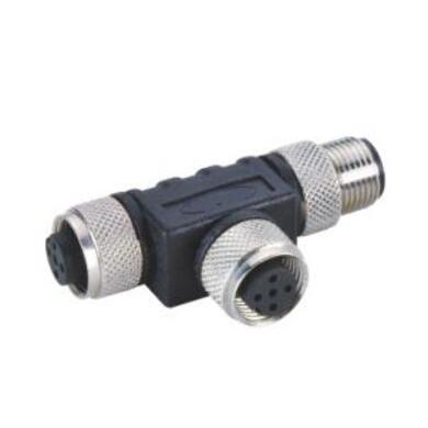 Trójnik 1 wtyk / 2 gniazda; KLS15-M12A-Y7-04; M12-4p; 3 tory; kątowe 90°; proste; czarny; IP67; 4A; 250V; KLS; RoHS Trójnik 1 wtyk / 2 gniazda; KLS15-M12A-Y7-04; M12-4p; 3 tory; kątowe 90°; proste; czarny; IP67; 4A; 250V; KLS; RoHS