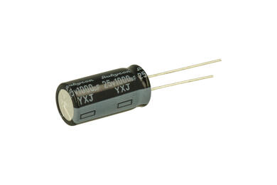 Capacitor; electrolytic; 1000uF; 25V; YXA; 25YXJ1000M10X20; 20%; diam.10x20mm; 5mm; through-hole (THT); bulk; Rubycon; RoHS