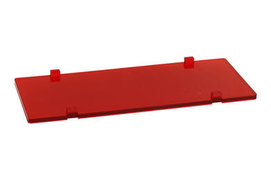 Front panel; ZDFcz1006 ABS; ABS; red; Kradex; RoHS; UL94-V0