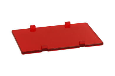 Front panel; ZDFcz1004 ABS; ABS; red; Kradex; RoHS; UL94-V0
