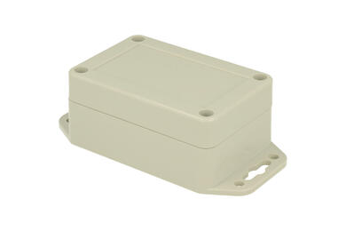 Enclosure; multipurpose; ZP90.60.40UJH TM ABS; ABS; 61,3mm; 90mm; 39,9mm; IP65; light gray; with brass bushing; hermetic; Kradex; RoHS