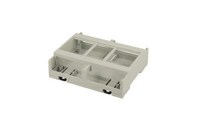 Enclosure; DIN rail mounting; ZD3006J ABS V0; ABS; 107mm; 90mm; 33,3mm; light gray; Kradex; RoHS; no gasket; UL94-V0