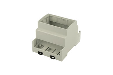Enclosure; DIN rail mounting; ZD1004J ABS V0; ABS; 71,6mm; 89,8mm; 65,2mm; light gray; Kradex; RoHS; no gasket; UL94-V0