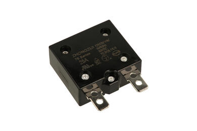 Over current breaker; bimetallic; 78 25A 250V; 25A; 250V AC; 1 way; screwed; 6,3mm connectors
