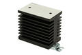 Heatsink; GHS-7; for 1 phase SSR; with TS15 DIN rail handle; with holes; blackened; 2,45K/W; 70mm; 45mm; 62mm; Greegoo