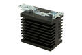 Heatsink; GHS-7; for 1 phase SSR; with TS15 DIN rail handle; with holes; blackened; 2,45K/W; 70mm; 45mm; 62mm; Greegoo