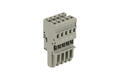 Connector; pluggable; 769-105; 5 ways; R=5,00mm; 45,2mm; 32A; 500V; for cable; straight; for all wire types; spring; 0,08÷4mm2; light gray; Wago; RoHS
