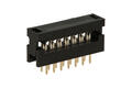 Adapter; IDC; FD14/PCT14; 14 ways; 2x7; straight; 2,54mm; selectively gold-plated; through hole; for flat cable; crimped; RoHS