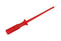 Test probe; MPS-1 973531101; red; 1mm; pluggable (2mm banana socket); 1A; 60V; 86mm; stainless steel; PE; Hirschmann; RoHS