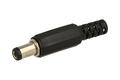 Plug; 2,1mm; DC power; 5,5mm; 9,5mm; WDC21-55K; straight; for cable; solder; plastic; RoHS