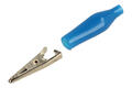 Crocodile clip; 27.710.5; blue; 36,5mm; crimped; nickel plated steel; Amass; RoHS