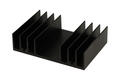 Heatsink; DY-J/6,6/A; blackened; 66mm; ribbed; 2,3K/W; 95mm; 24mm
