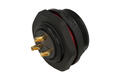 Gniazdo; SP2512/S3-1N; 3 tory; proste; lutowany; 4,0mm2; SP25; na panel; czarny; IP68; 25A; Weipu; RoHS