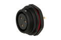 Gniazdo; SP2512/S3-1N; 3 tory; proste; lutowany; 4,0mm2; SP25; na panel; czarny; IP68; 25A; Weipu; RoHS