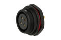 Gniazdo; SP2512/S4-1N; 4 tory; proste; lutowany; 4,0mm2; SP25; na panel; czarny; IP68; 25A; Weipu; RoHS