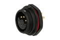 Gniazdo; SP2512/S12B-1N; 12 torów (4+8); proste; lutowany; 4,0mm2; 0,75mm2; SP25; na panel; czarny; IP68; 25A; Weipu; RoHS