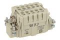Plug; Han ES; 09330102616; 10 ways; 10B; polycarbonate; straight; screw; 16A; 500V; grey; silver plated; 0,14÷2,5mm2; IP65; Harting; RoHS