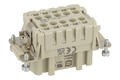 Socket; Han ES; 09330102716; 10 ways; 10B; polycarbonate; straight; screw; 16A; 500V; grey; silver plated; 0,14÷2,5mm2; IP65; Harting; RoHS