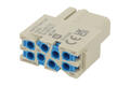 Socket; Han EE; 09140082733; 8 ways; polycarbonate; straight; crimped; 16A; 400V; grey; 0,5÷2,5mm2; Harting; RoHS