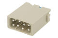 Plug; Han EE; 09140082633; 8 ways; polycarbonate; straight; crimped; 16A; 400V; grey; 0,5÷2,5mm2; Harting; RoHS