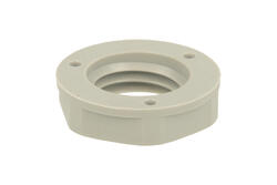 Nut; KMK-PA; polyamide; light gray; M12; with metric thread; Helukabel; RoHS