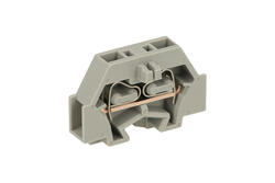 Złączka; na panel; 260-301; 1 tor; 17,2mm; 18A; 400V; przykręcane; pionowe; zatrzaskowa; sprężynowy; 0,08÷1,5mm2; jasnoszary; Wago; RoHS