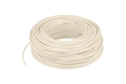 Wire; equipment; H07V-K (LgY); 1 core; stranded; Cu; 1,50mm2; white; PVC; -30...+80°C; 450/750V; carton 100m; Helukabel; RoHS; 3,4mm; 1x1,50mm2