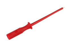 Test probe; MPS-1 973531101; red; 1mm; pluggable (2mm banana socket); 1A; 60V; 86mm; stainless steel; PE; Hirschmann; RoHS