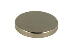 Magnes stały; cylindryczny; N38; 14mm; 2mm; niklowany; neodymowy