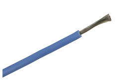 Przewód; silikonowy; SIF; 1 żyła; linka; Cu; 1,00mm2; niebieski; silikon; ciepłoodporny; bezhalogenowy; -60...+180°C; 300/500V; zwój 100m; Helukabel; RoHS; 2,5mm; 1x1,00mm2