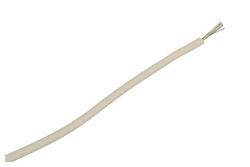 Wire; silicon; SIF; 1 core; stranded; Cu; 0,25mm2; white; silicon; heat resistant; halogen-free; -60...+180°C; 300/500V; 100m reel; Helukabel; RoHS; 1,9mm; 1x0,25mm2