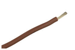 Przewód; silikonowy; SIF; 1 żyła; linka; Cu; 1,50mm2; brązowy; silikon; ciepłoodporny; bezhalogenowy; -60...+180°C; 300/500V; zwój 100m; Helukabel; RoHS; 2,8mm; 1x1,50mm2