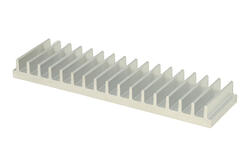 Heatsink; P3698/4; plain; 40mm; ribbed; 150mm; 15mm; Firma Piekarz