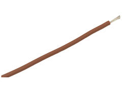 Przewód; silikonowy; SIF; 1 żyła; linka; Cu; 0,50mm2; brązowy; silikon; ciepłoodporny; bezhalogenowy; -60...+180°C; 300/500V; zwój 100m; Helukabel; RoHS; 2,1mm; 1x0,50mm2