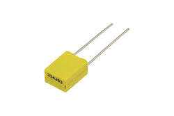 Capacitor; polyester; MKT; 330nF; 63V; 5%; 5x7,2x10mm; 5mm; bulk; -40...+85°C; LDC; RoHS