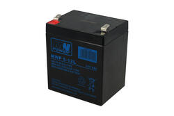 Akumulator; kwasowy bezobsługowy AGM; MWP 5-12L; 12V; 5Ah; 90x70x101(106)mm; konektor 6,3 mm; MW POWER; 1,9kg; 6÷9 lat