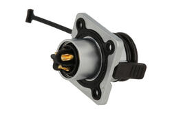 Socket; WK16K3Z1; 3 ways; straight; solder; 1,5mm2; WK16; for panel; IP68; 10A; Weipu; RoHS