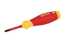 Screwdriver; 45296; cross; slot; 4 interchangeable bits; slimBit PlusMinus/Pozidriv SL/PZ2; slimBit PH2; slimBit PH1; limBit flat 3.5 mm; Wiha