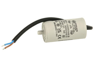 Capacitor; motor; polypropylene; 416109914; 16uF; 475V; fi 36x70mm; with cables; screw without nut; Ducati; RoHS