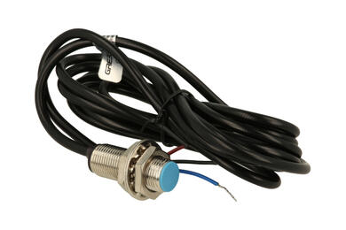 Czujnik; hallotronowy; zbliżeniowy; SM12-31010PA; PNP; NO; fi 12mm; 10mm; 5÷24V; DC; cylindryczny metalowy; zabudowany; z przewodem 2mb; Greegoo; RoHS