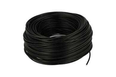 Wire; equipment; H07V-K (LgY); 1 core; stranded; Cu; 1,50mm2; black; PVC; -40...+70°C; 450/750V; 100m reel; Prysmian; RoHS; 3,4mm; 1x1,50mm2