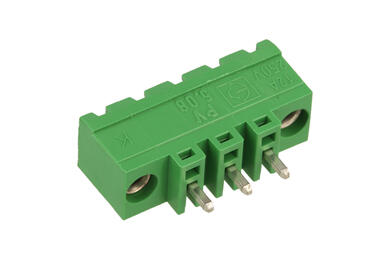 Terminal block; PV03-5,08-V-K/STLZ950 3-5,08-V; 3 ways; R=5,08mm; 12,2mm; 12A; 250V; through hole; straight; bolted; closed; green; Euroclamp; RoHS