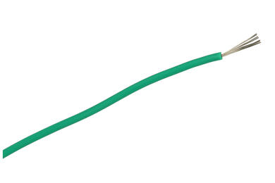 Wire; silicon; SIF; 1 core; stranded; Cu; 0,25mm2; green; silicon; heat resistant; halogen-free; -60...+180°C; 300/500V; 100m reel; Helukabel; RoHS; 1,9mm; 1x0,25mm2
