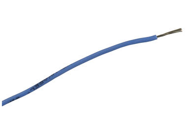 Wire; silicon; SIF; 1 core; stranded; Cu; 0,25mm2; blue; silicon; heat resistant; halogen-free; -60...+180°C; 300/500V; 100m reel; Helukabel; RoHS; 1,9mm; 1x0,25mm2