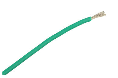 Wire; silicon; SIF; 1 core; stranded; Cu; 0,50mm2; green; silicon; heat resistant; halogen-free; -60...+180°C; 300/500V; 100m reel; Helukabel; RoHS; 2,1mm; 1x0,50mm2